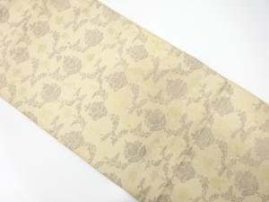 アンティーク　花唐草模様織り出し袋帯（材料）